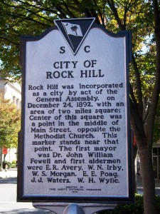 Rock Hill Historical Marker